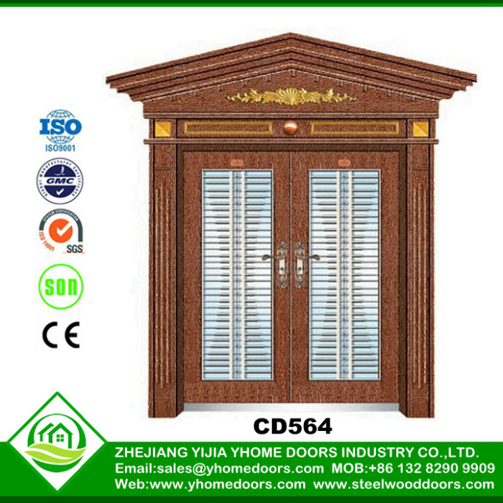 fancy security door,doors with glass panel,printing design sliding doors for bathroom