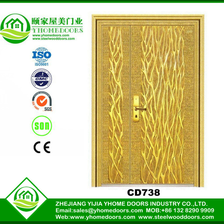 fire metal door,front door security bar,waterproof folding door