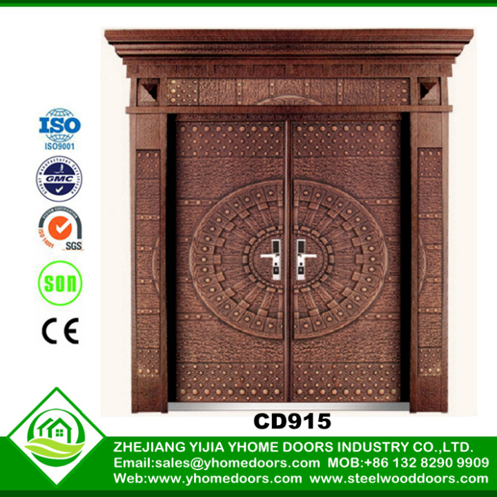 fireproof glass door,modern door,residential aluminum double entry doors