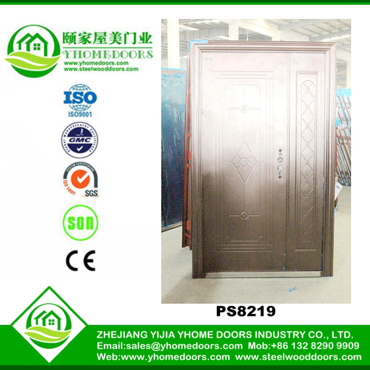 steel security screen door,double exterior doors,tempered glass entrance door