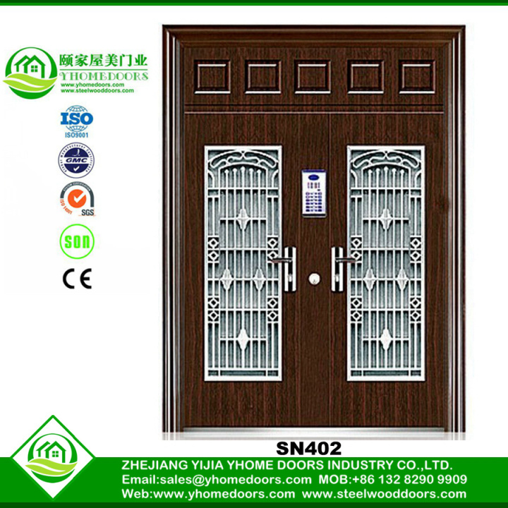 stainless steel cupboard doors,steel wood security door,steel wooden armored front door